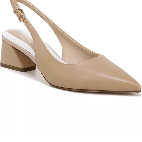 Franco Sarto Nude Slingback Heels - Picture 1 of 6